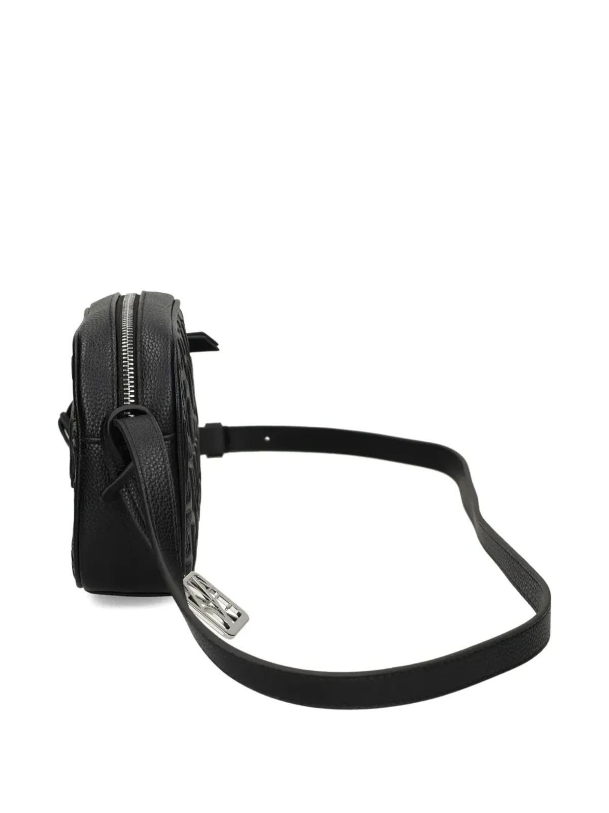 Armani Exchange エンボス加工サッチェルバッグ ブラック - 画像4