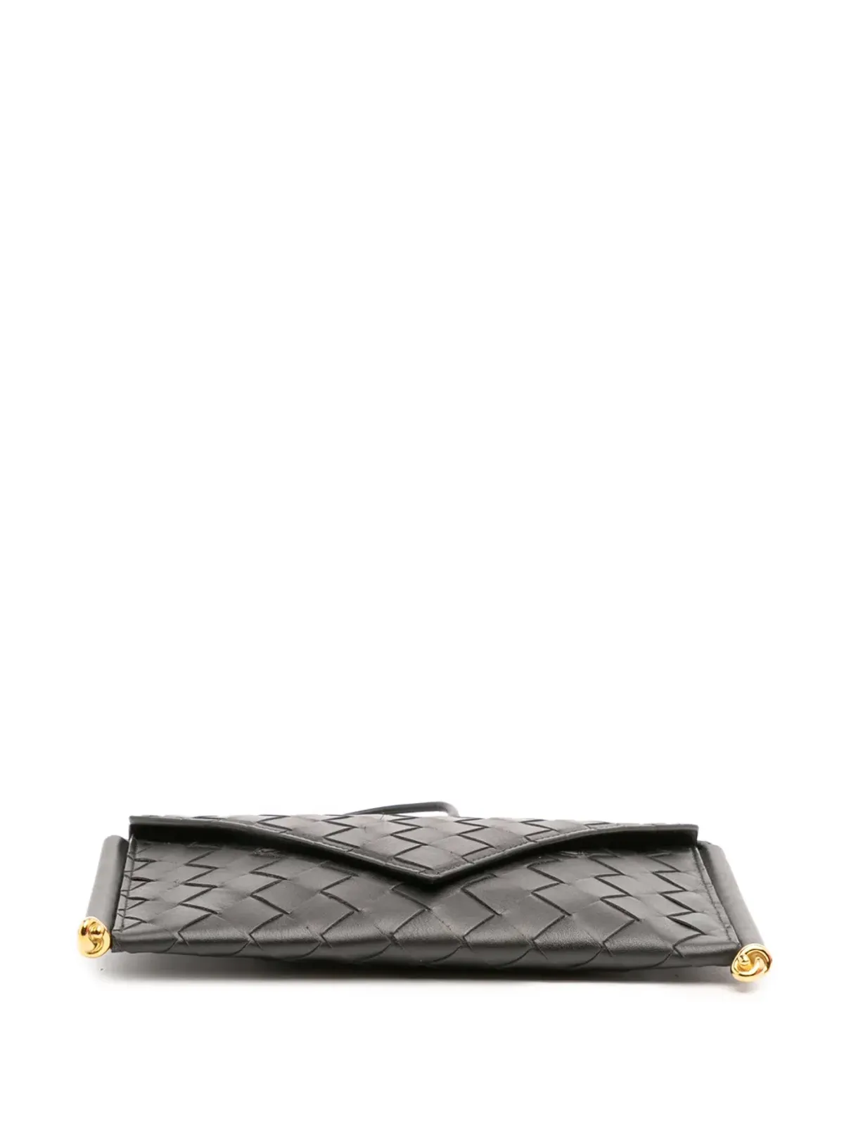 Bottega Veneta ビンテージ カーフスキン イントレッチァート ソルスティス スマホポーチ付きクロスボディバッグ - 画像4