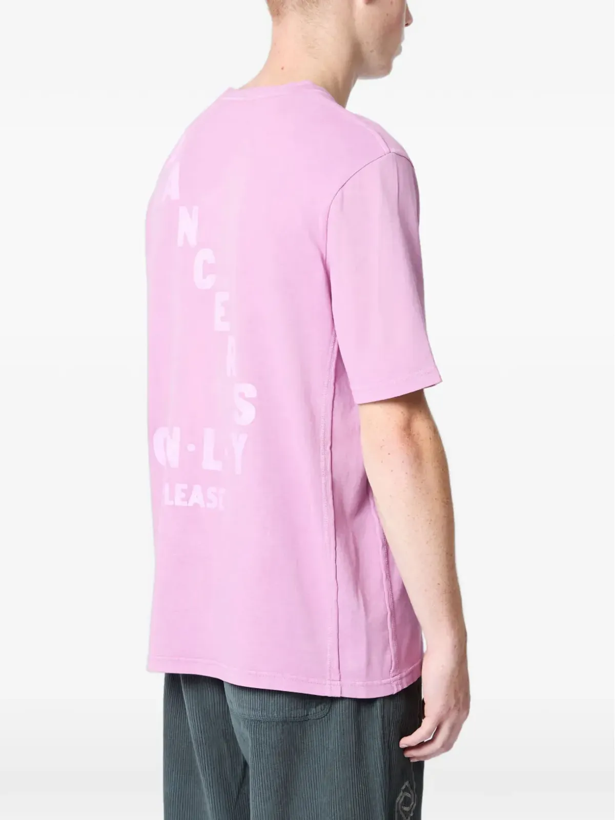 ACHM ロゴモチーフ Tシャツ ピンク - 画像3