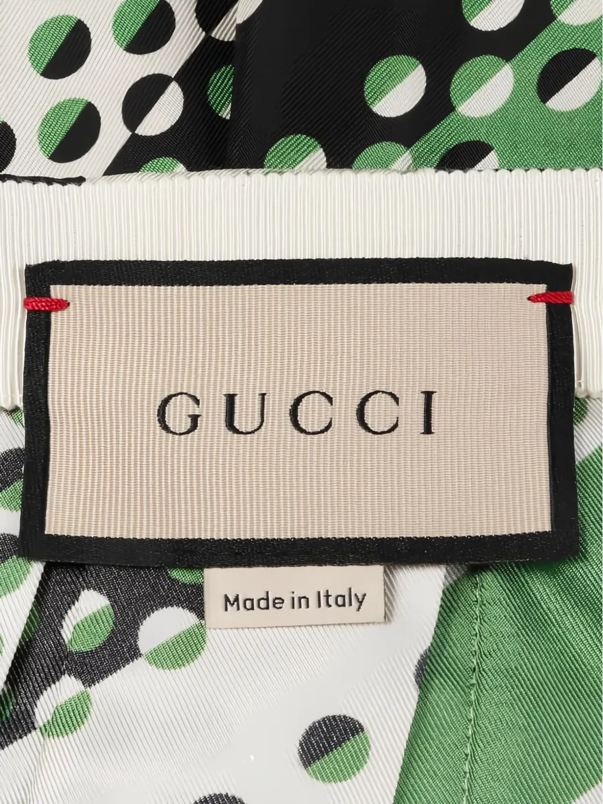 Gucci Pre-Owned 00年代プリーツ柄シルクミディスカート - グリーン - 画像2