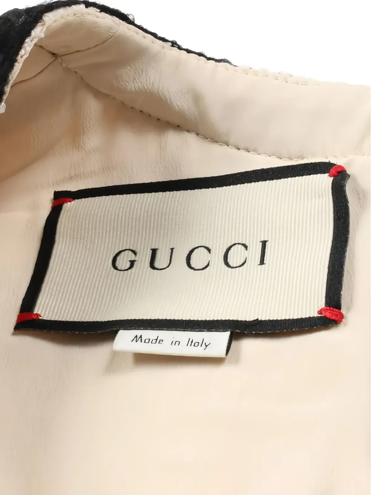 Gucci Pre-Owned インターロッキングG ボタン ツイード ミディドレス - 画像4
