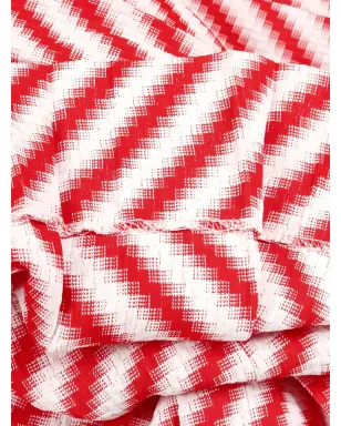 Celine Pre-Owned 2010s pleated striped pants - White - サムネイル3