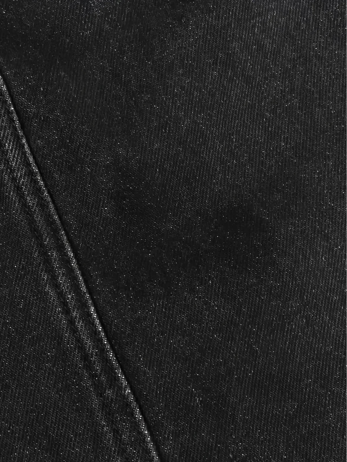 Prada Pre-Owned トライアングルロゴ デニム ミディスカート - ブラック - 画像3