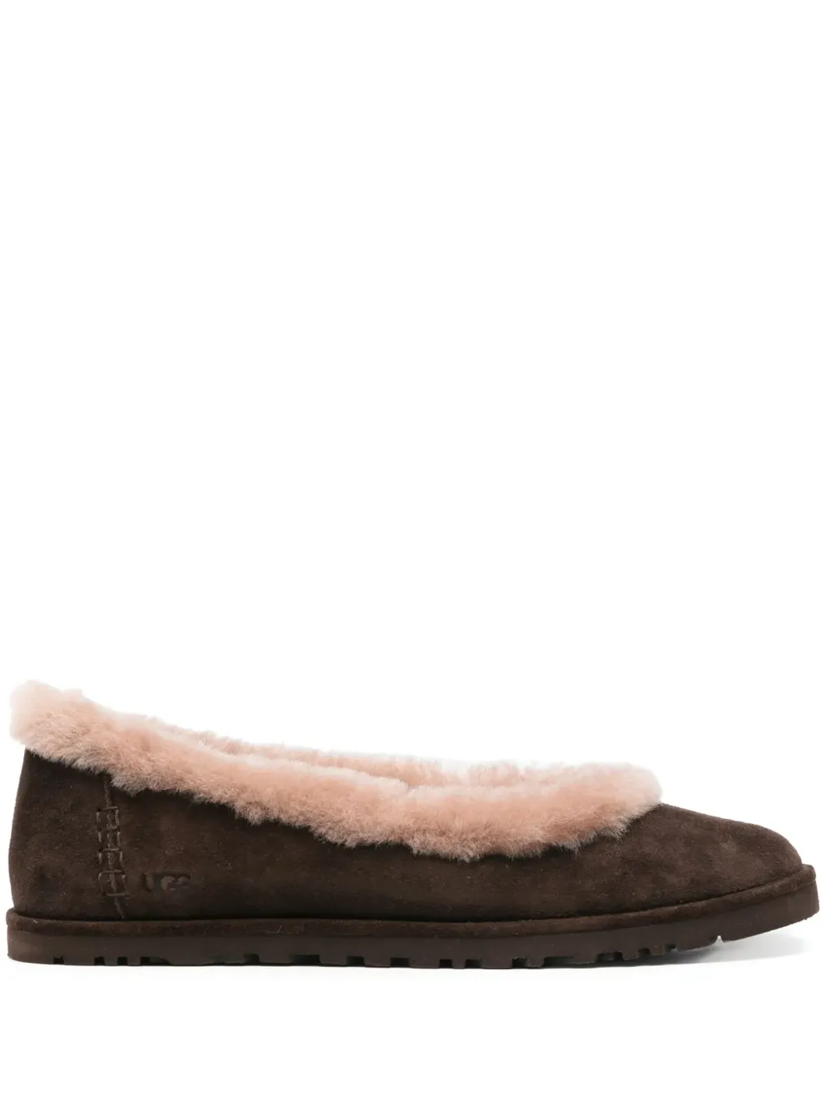 UGG Zora スエード バレエシューズ - ブラウン - 画像1