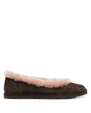 UGG Zora スエード バレエシューズ - ブラウン - サムネイル1