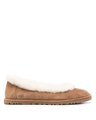 UGG ファー付きフラットシューズ - サムネイル1