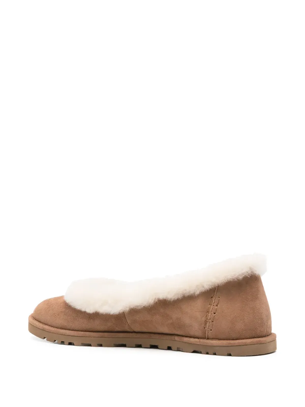 UGG ファー付きフラットシューズ - 画像3