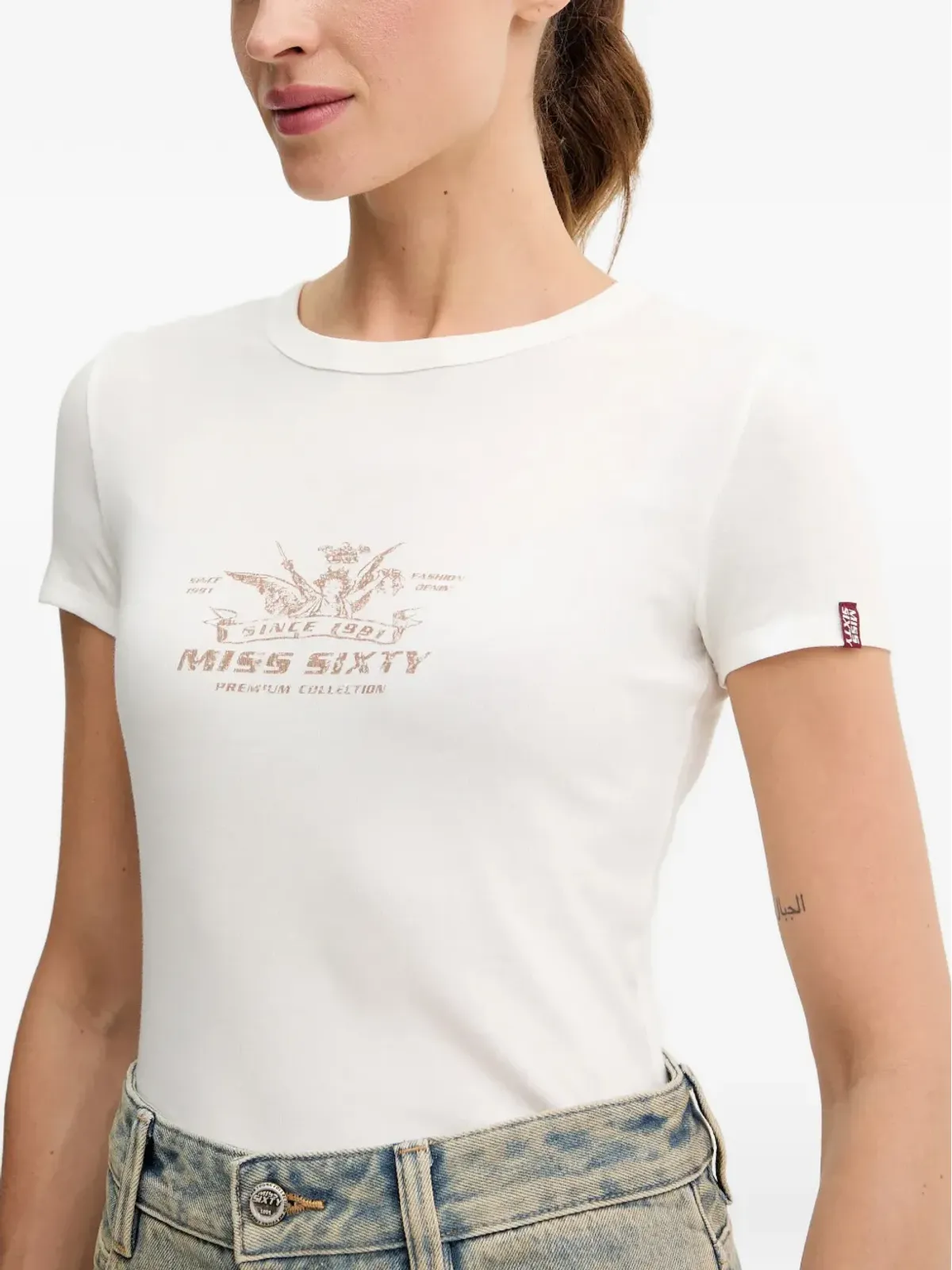 Miss Sixty プリントディテールTシャツ - 画像4