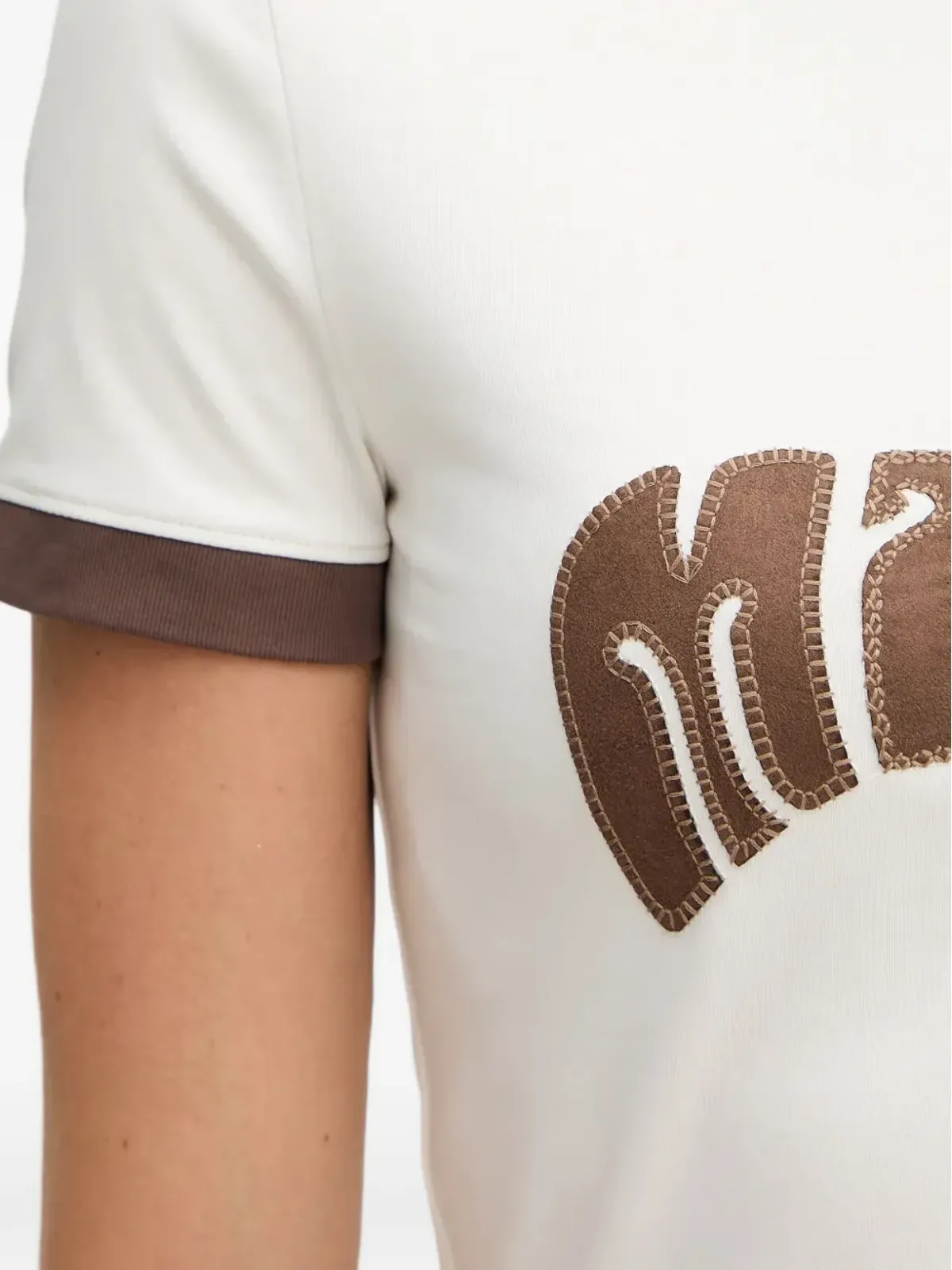 Miss Sixty アップリケ付きリンガーTシャツ - 画像5