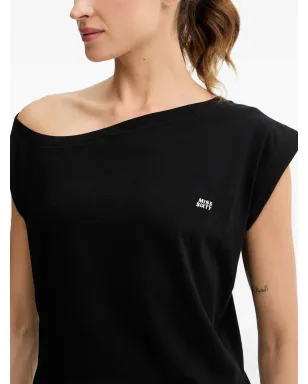 Miss Sixty オフショルダーTシャツ ブラック - サムネイル4