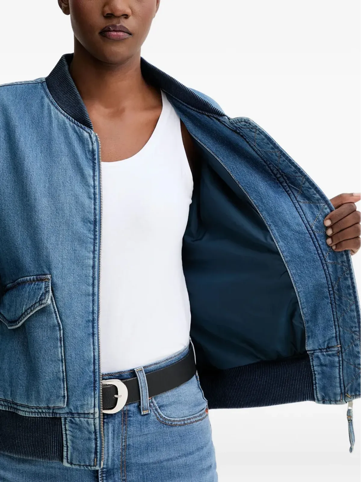 Levi's アンディ デニムボンバー ジャケット - 画像4