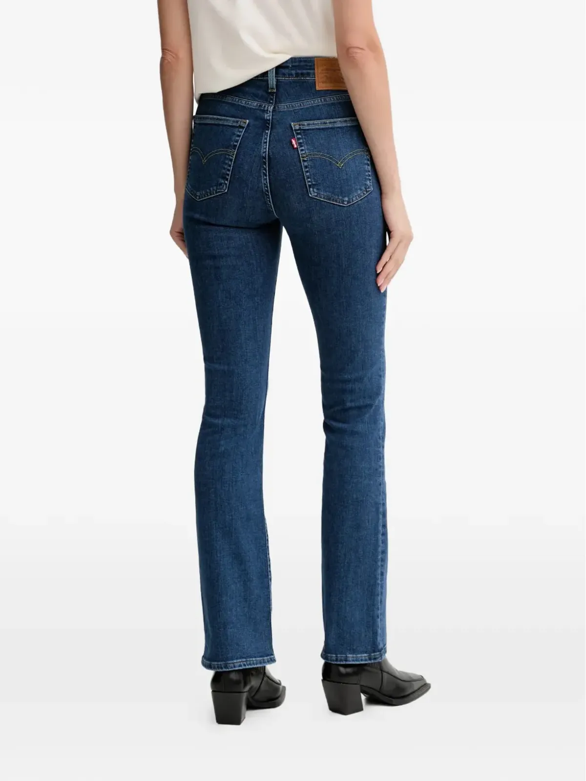 Levi's 725 ハイライズ ブーツカットジーンズ - ブルー - 画像3