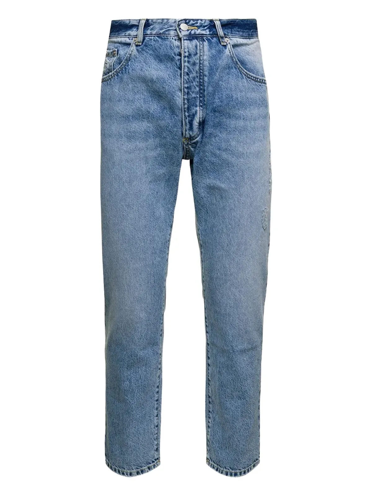 ICON DENIM ロゴパッチジーンズ - 画像1