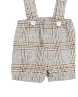 JESURUM BABY チェック柄サスペンダー付きショーツ - サムネイル3