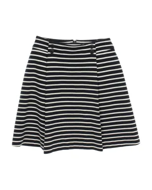 Christian Dior Pre-Owned ストライプ柄 ボタン付きスカート - サムネイル1