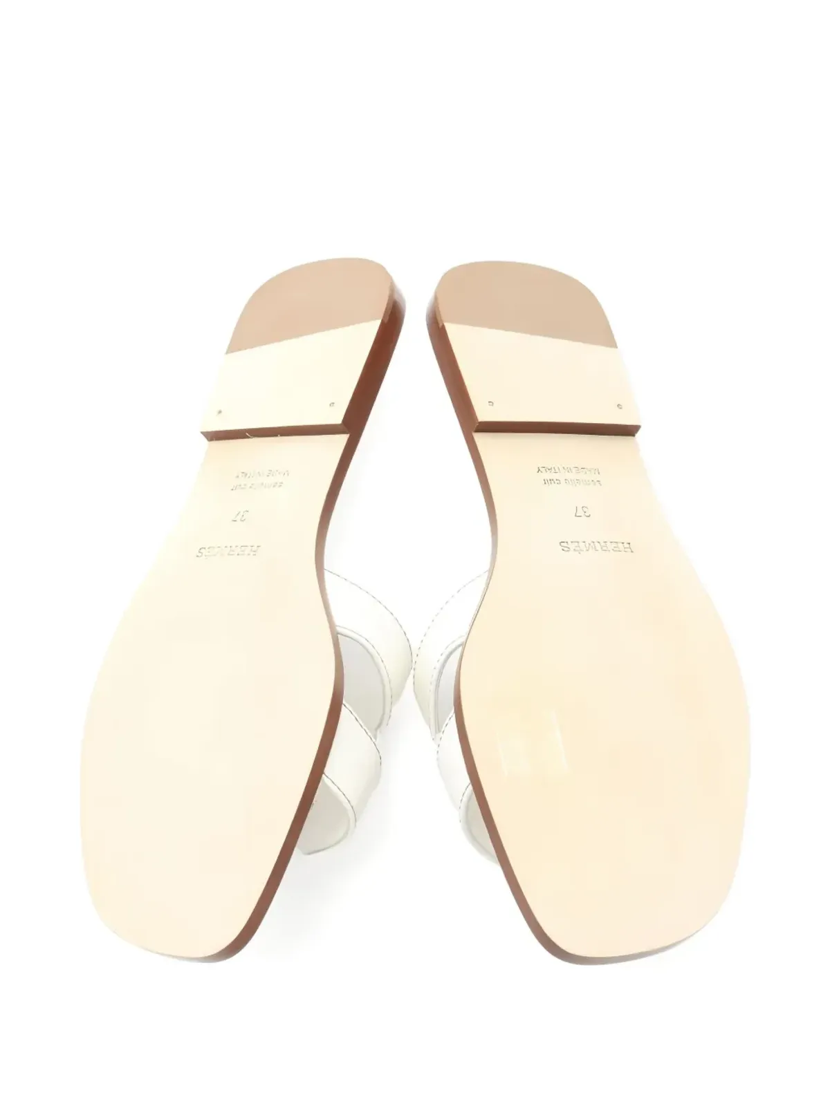 Hermès Pre-Owned Oran Mule sandals - White - 画像2