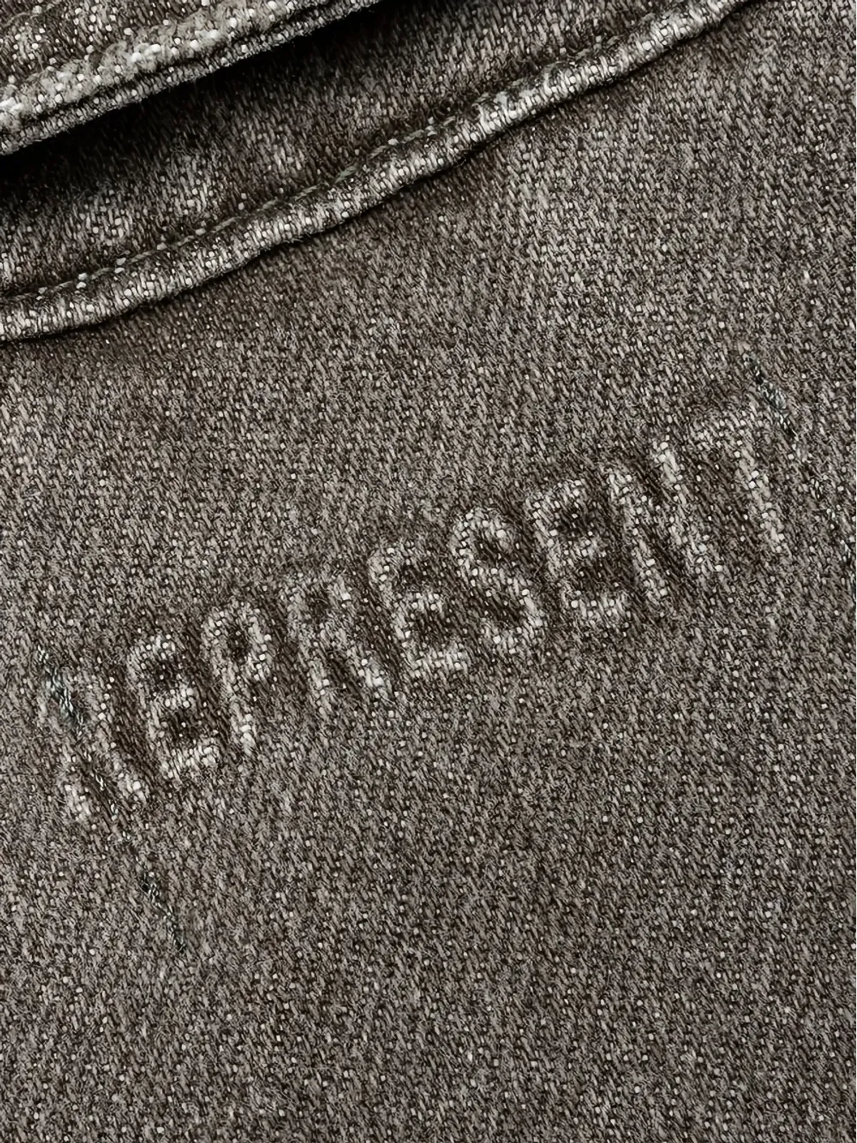 Represent 襟付きデニムジャケット - 画像4