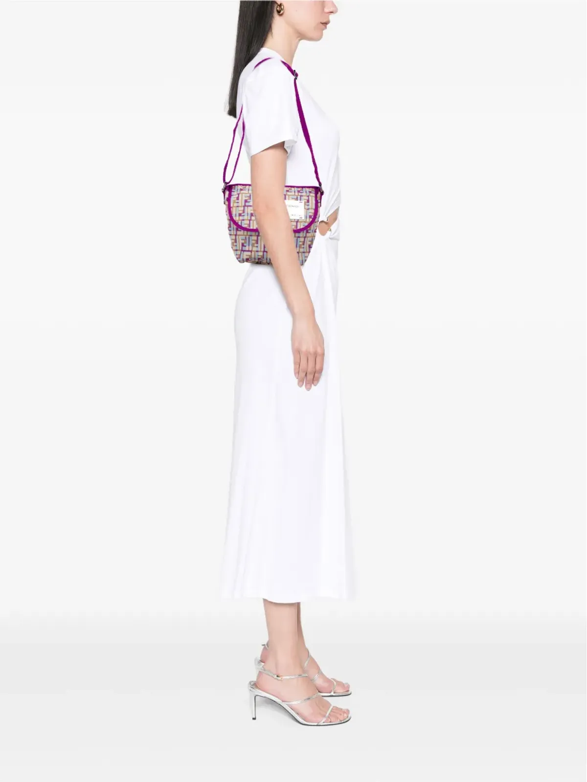 Fendi Pre-Owned 20th Century Zucca Nylon crossbody bag - Purple - 画像2