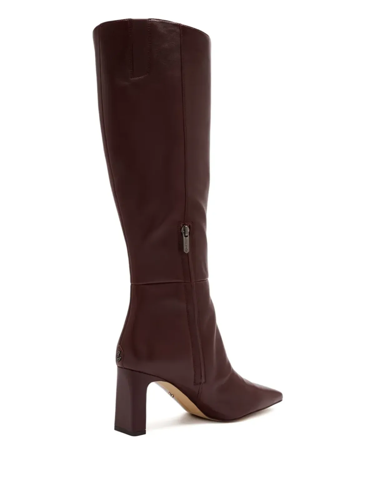 Sam Edelman ポインテッド・ブロックヒール・ブーツ（ブラウン） - 画像4