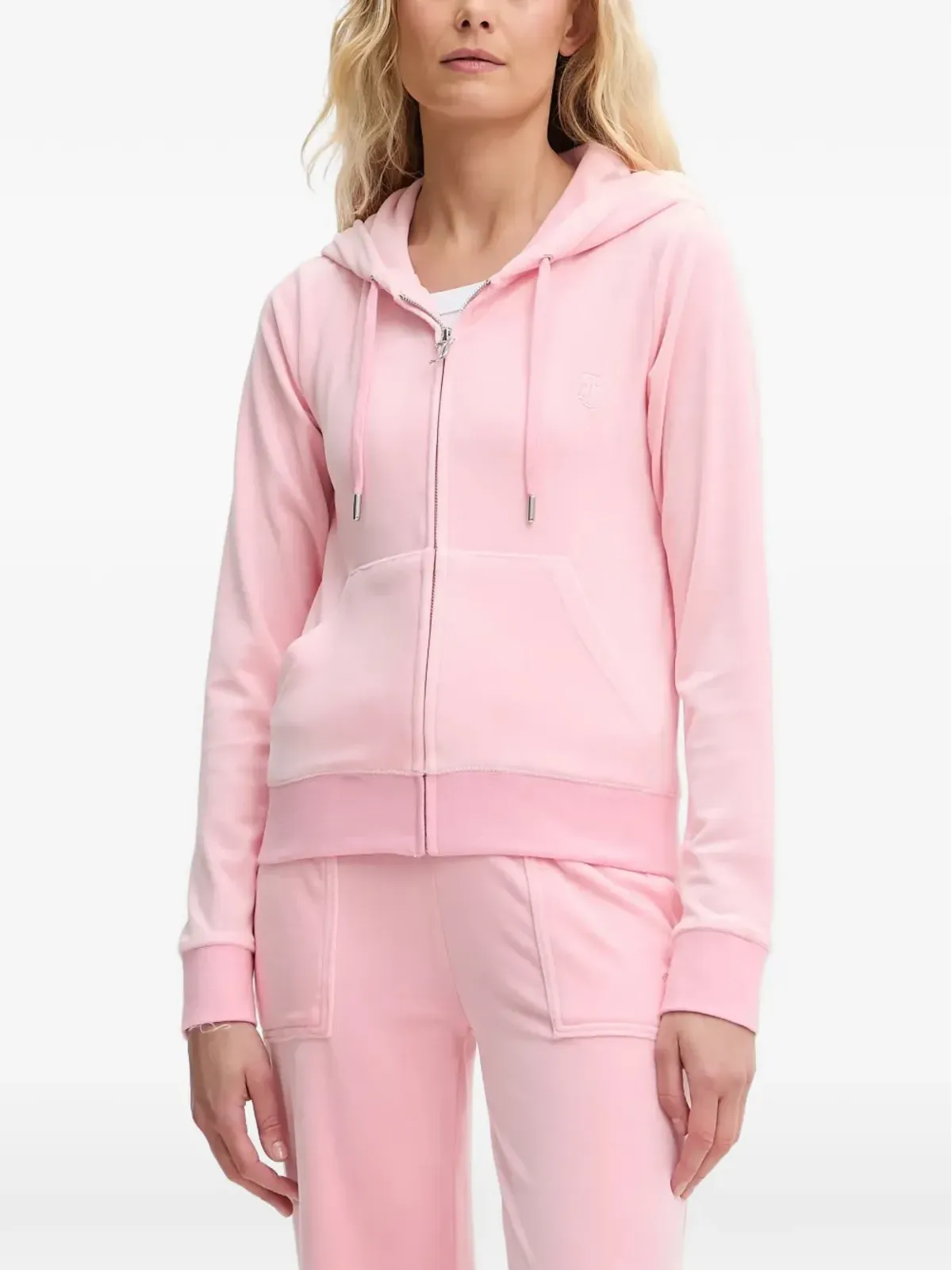Juicy Couture ジップアップフード付きパーカー（ピンク） - 画像1