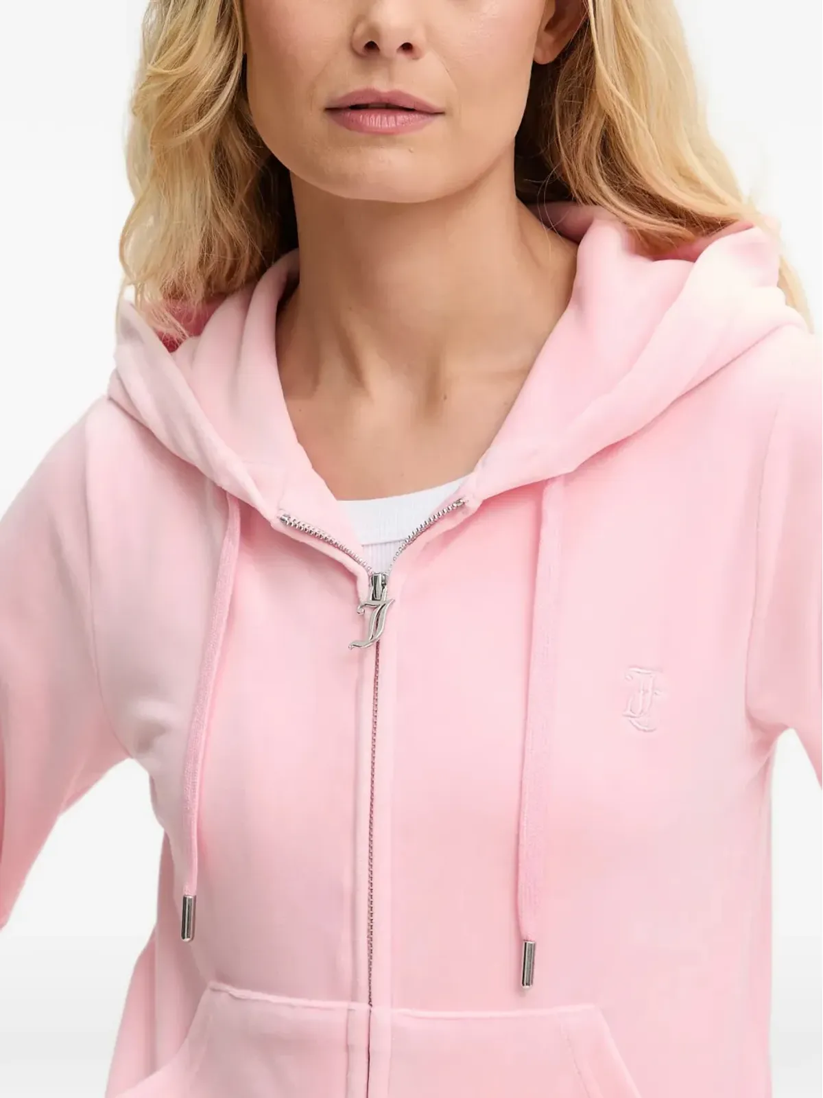 Juicy Couture ジップアップフード付きパーカー（ピンク） - 画像4