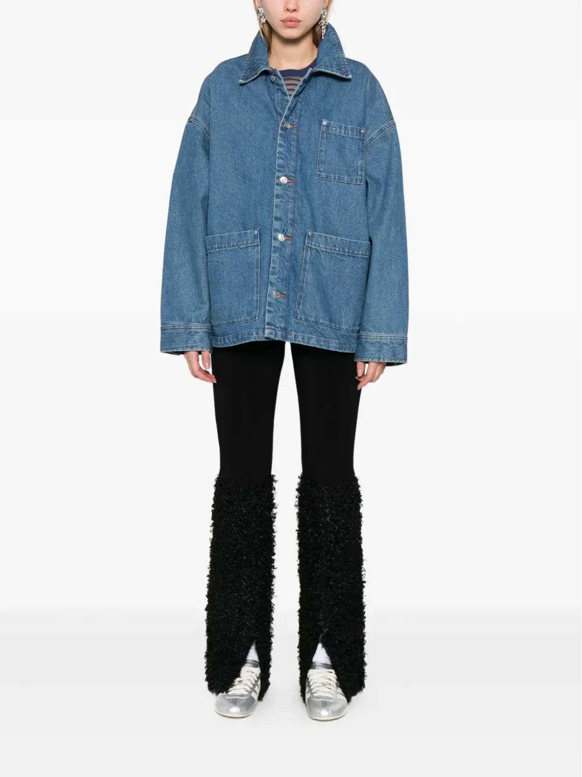 A.P.C. ドロップショルダー デニムジャケット - 画像2