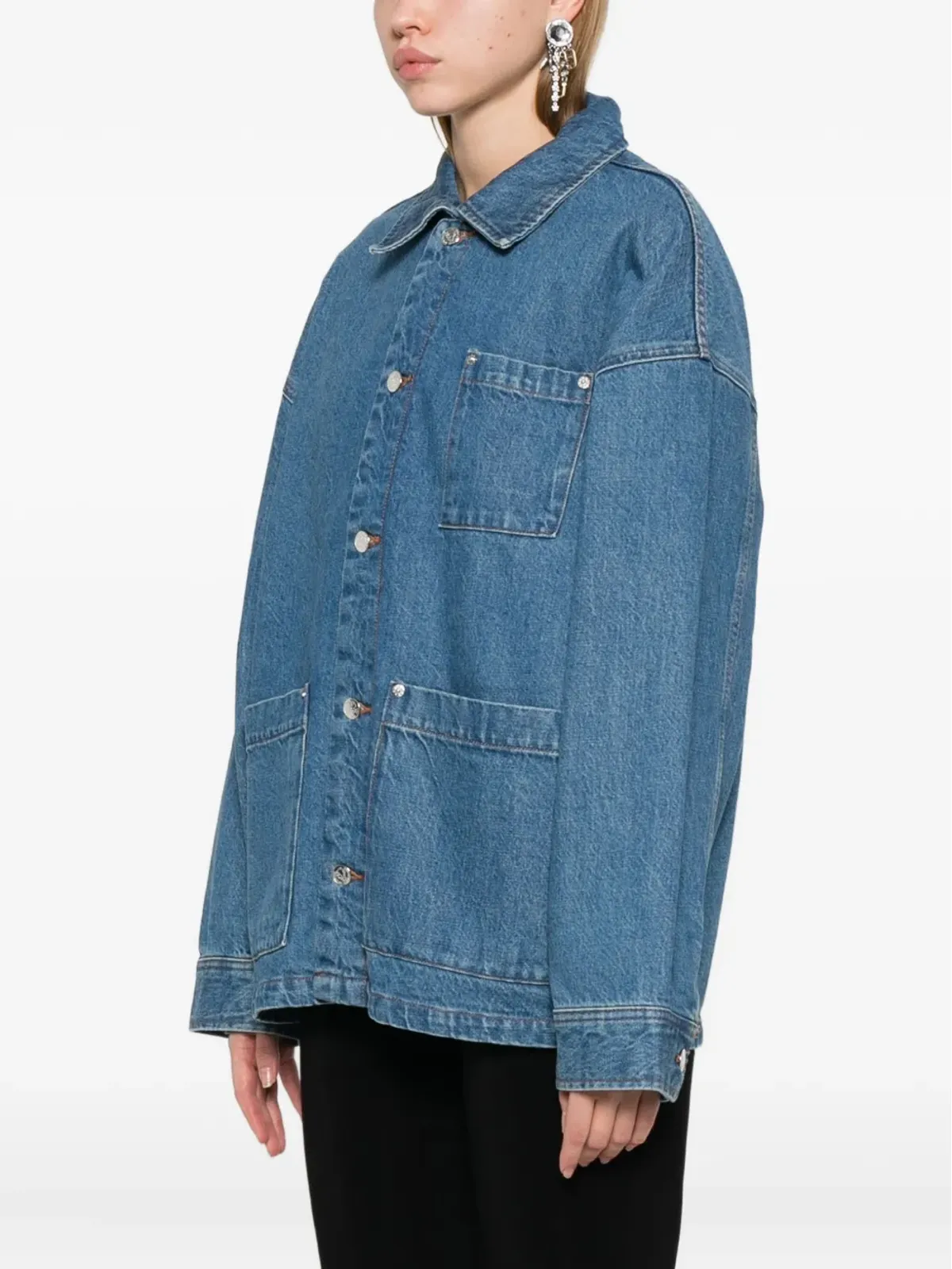 A.P.C. ドロップショルダー デニムジャケット - 画像3