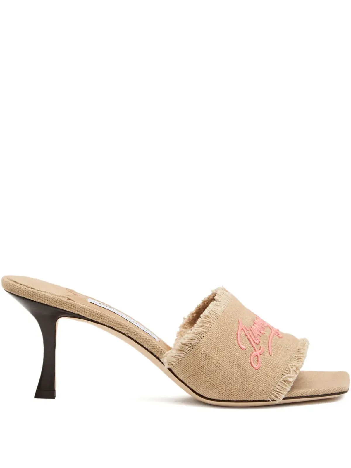 Jimmy Choo アレクシア エンブロイダーロゴ サンダル - 画像1