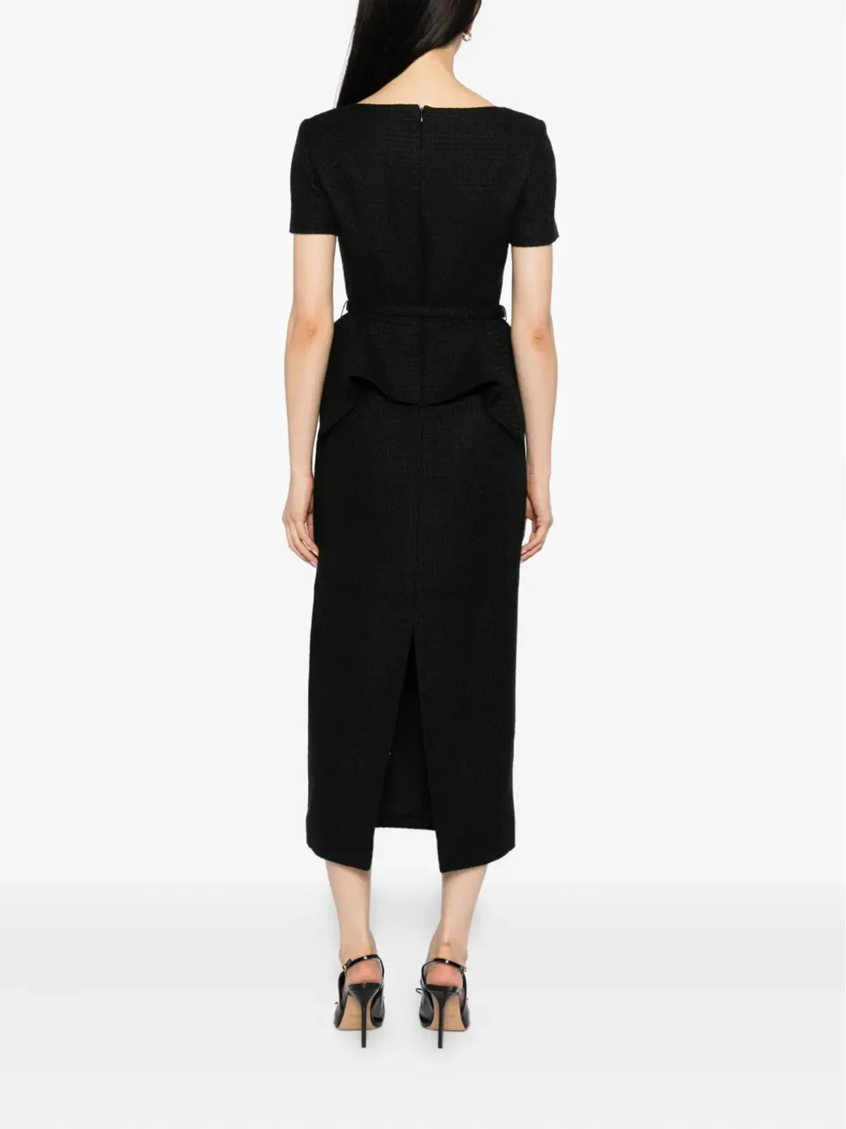 Roland Mouret ツイストペプラムドレス - 画像3