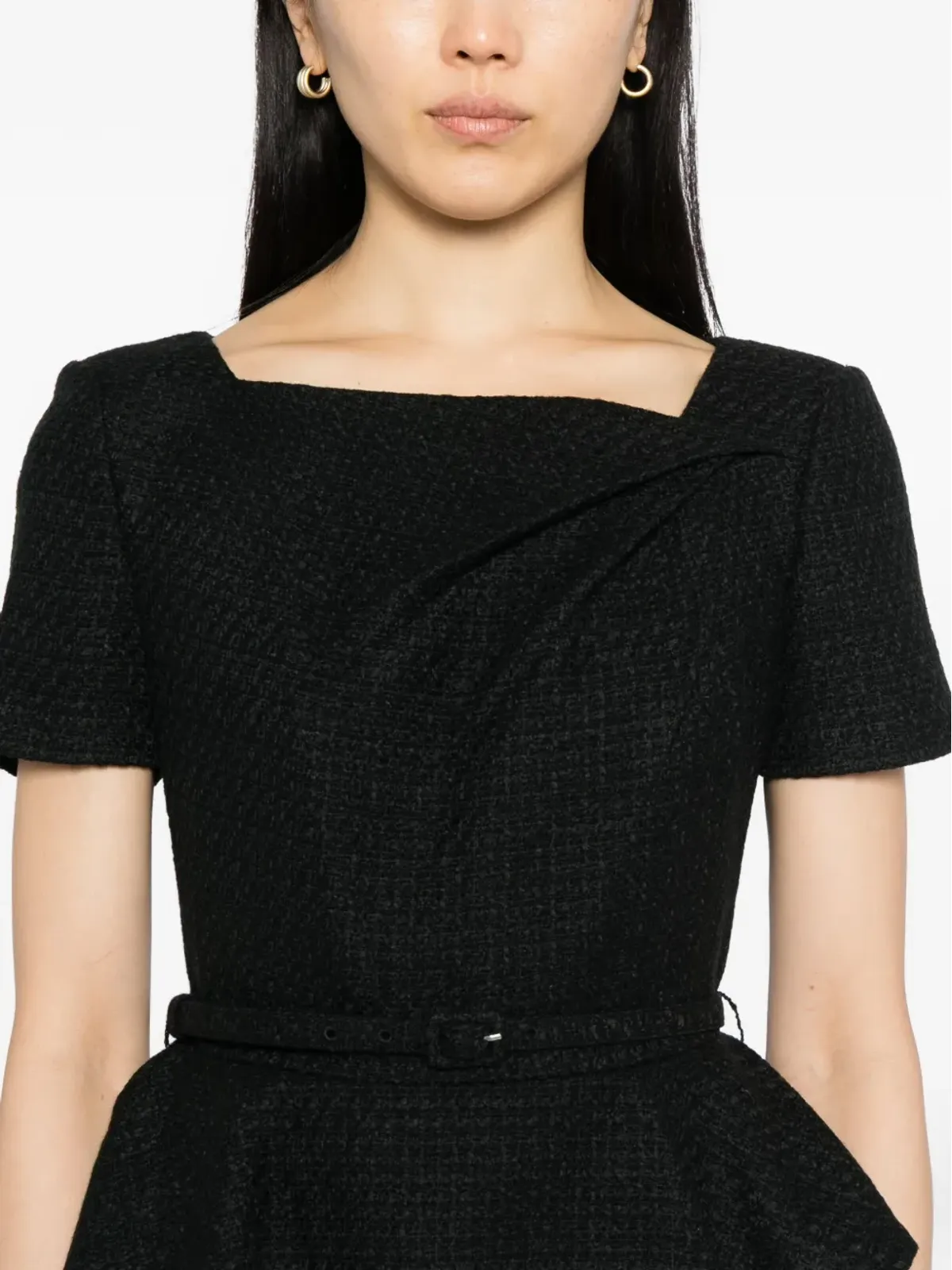 Roland Mouret ツイストペプラムドレス - 画像4