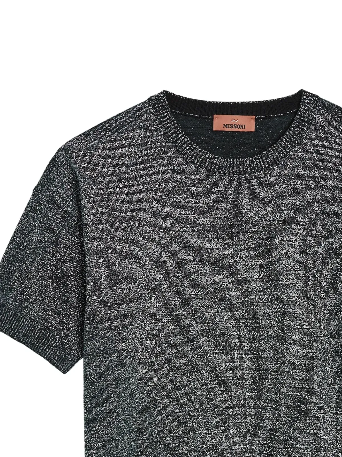 Missoni クルーネックリブニットTシャツ グレー - 画像2