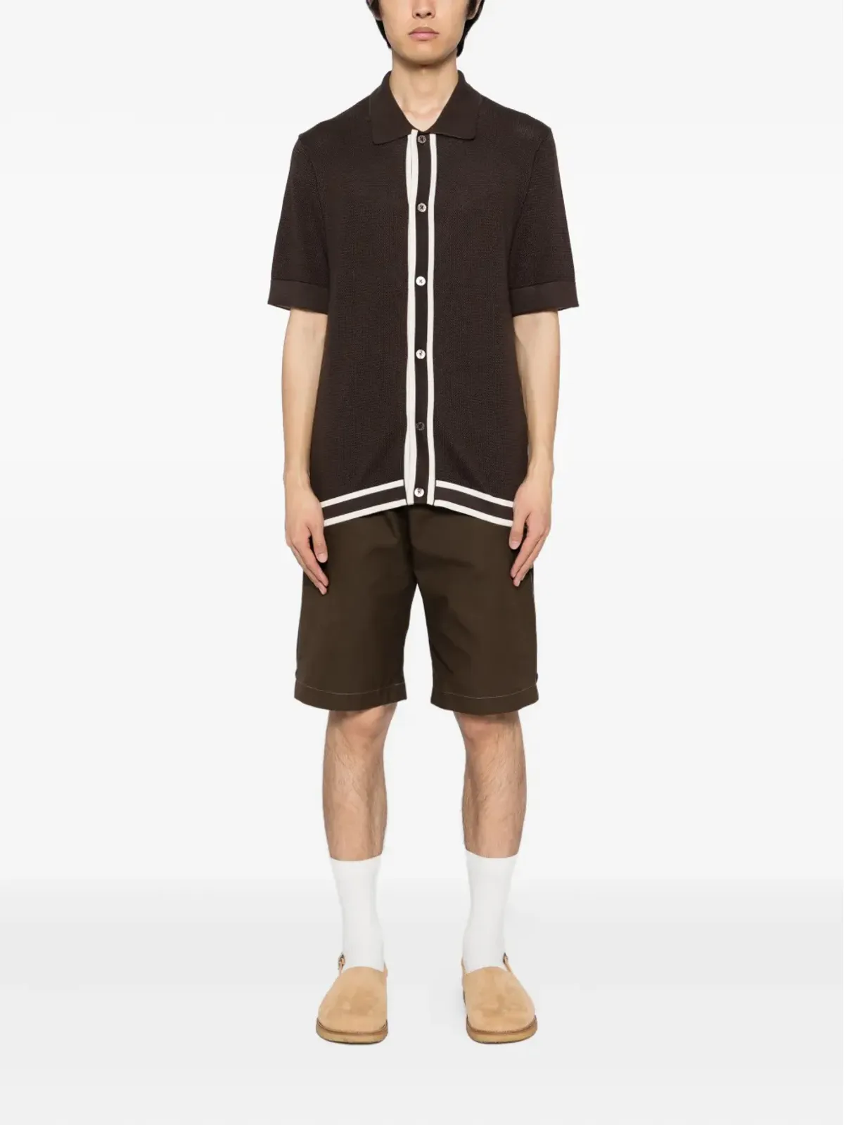 CHÉ George shirt - Brown - 画像2
