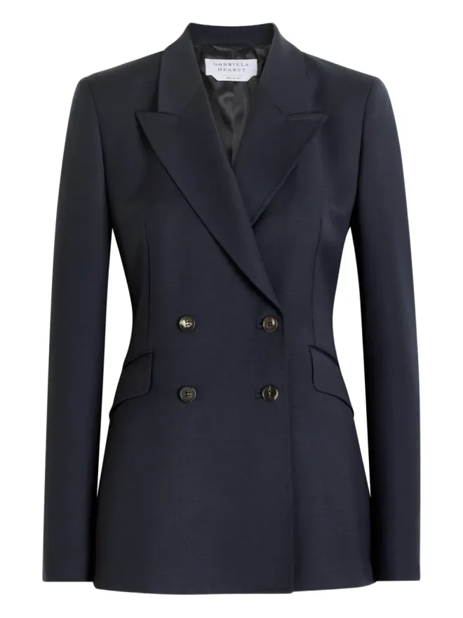 Gabriela Hearst Gabriela Hearst ステファニー ダブルブレスト ブレザー - ブルーの商品画像