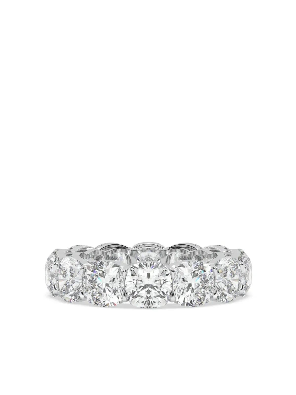 Tilla 14K white gold diamond eternity band - Silver - 画像1