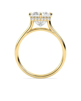 Tilla 14K イエローゴールド プリンセスカット ラボグロウン ダイヤモンド ソリテア リング - サムネイル1