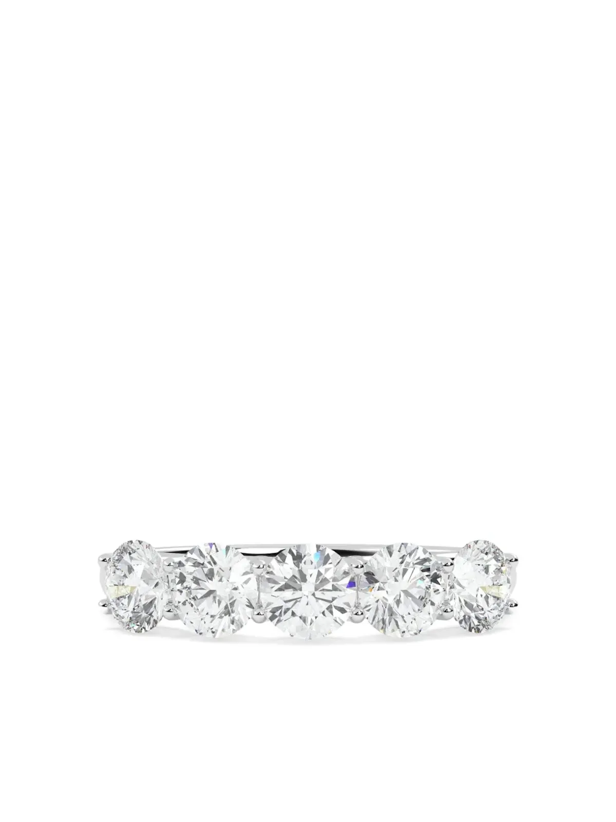 Tilla 14K white gold diamond wedding ring - Silver - 画像2