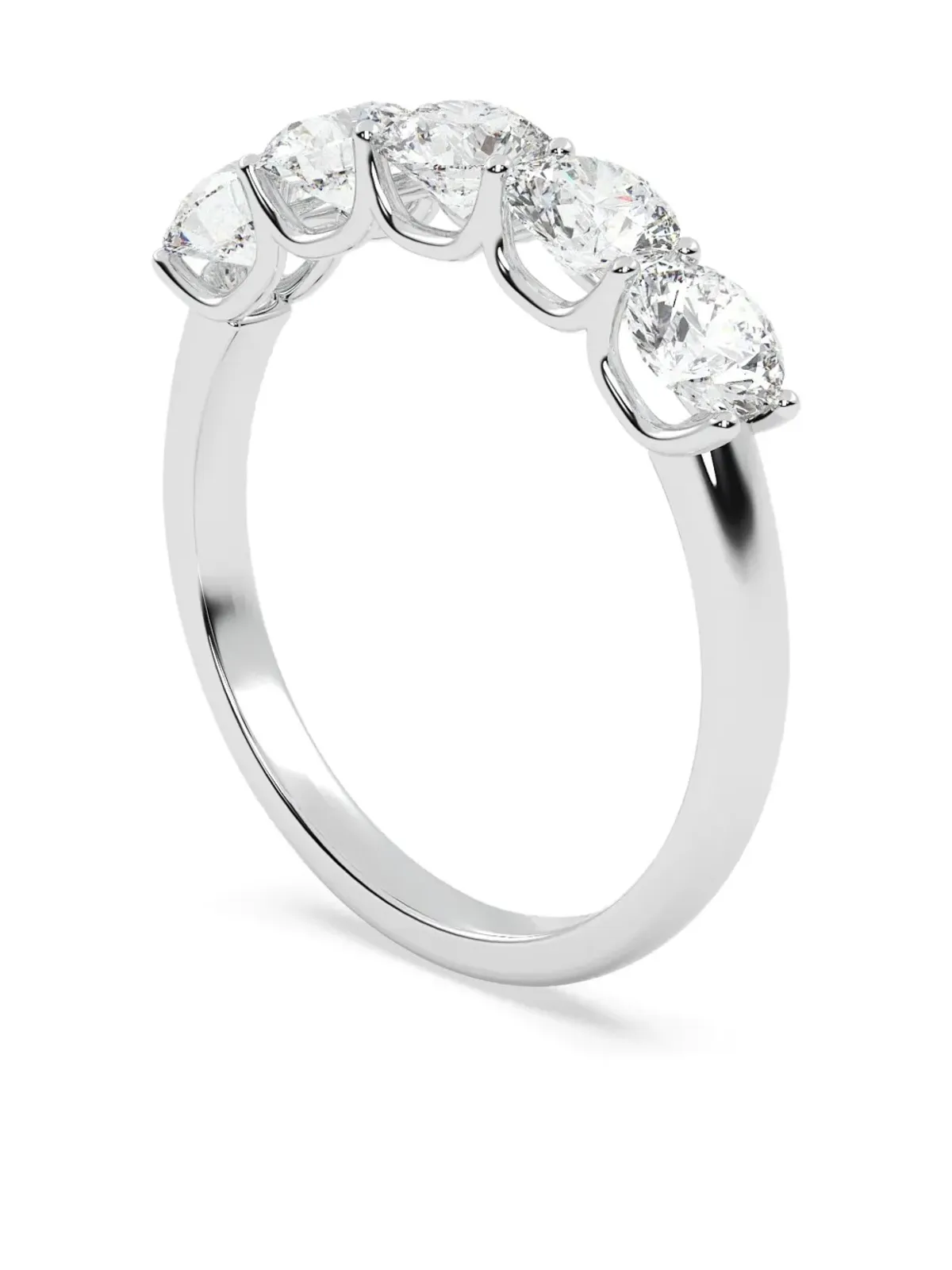 Tilla 14K white gold diamond wedding ring - Silver - 画像3