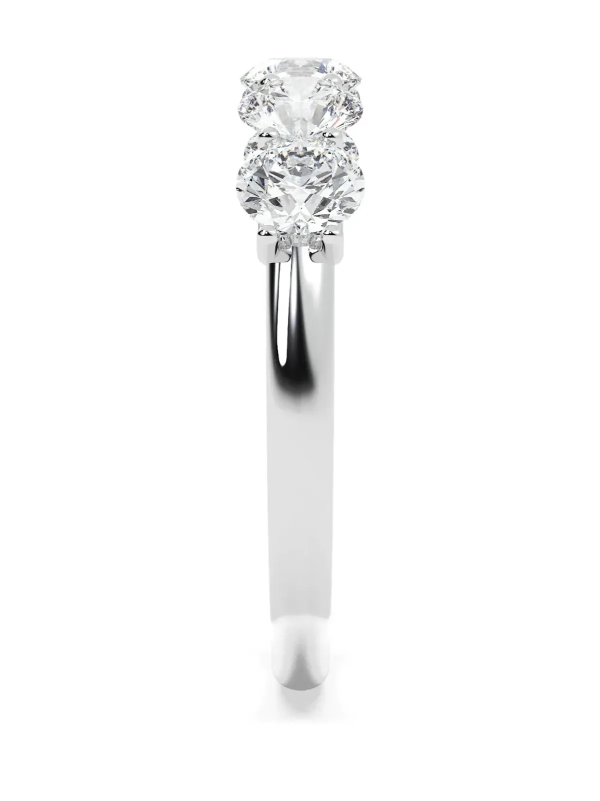 Tilla 14K white gold diamond wedding ring - Silver - 画像4