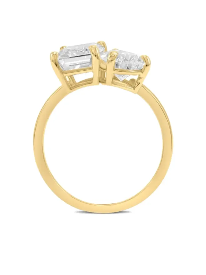 Tilla Tilla 14K イエローゴールド Toi et Moi ラボグロウン ダイヤモンド リングの商品画像