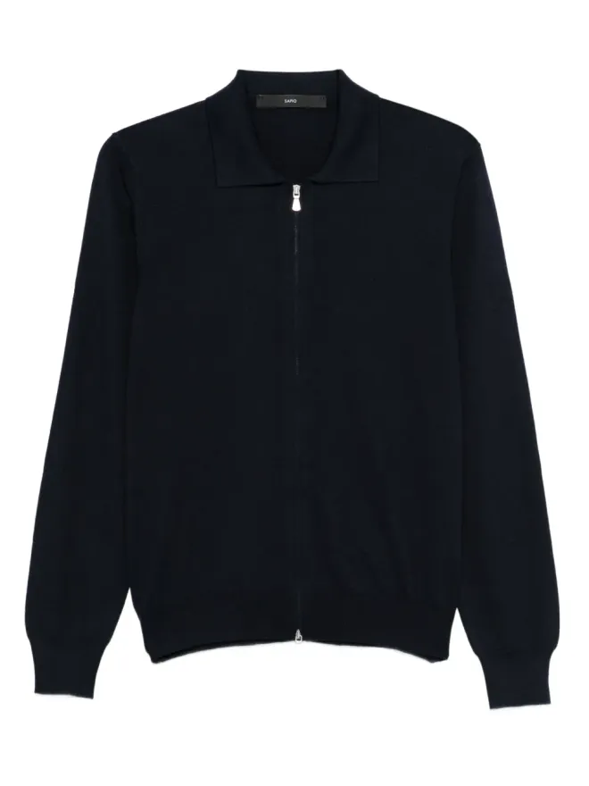 SAPIO SAPIO ジップ付きカーディガン - ブラックの商品画像