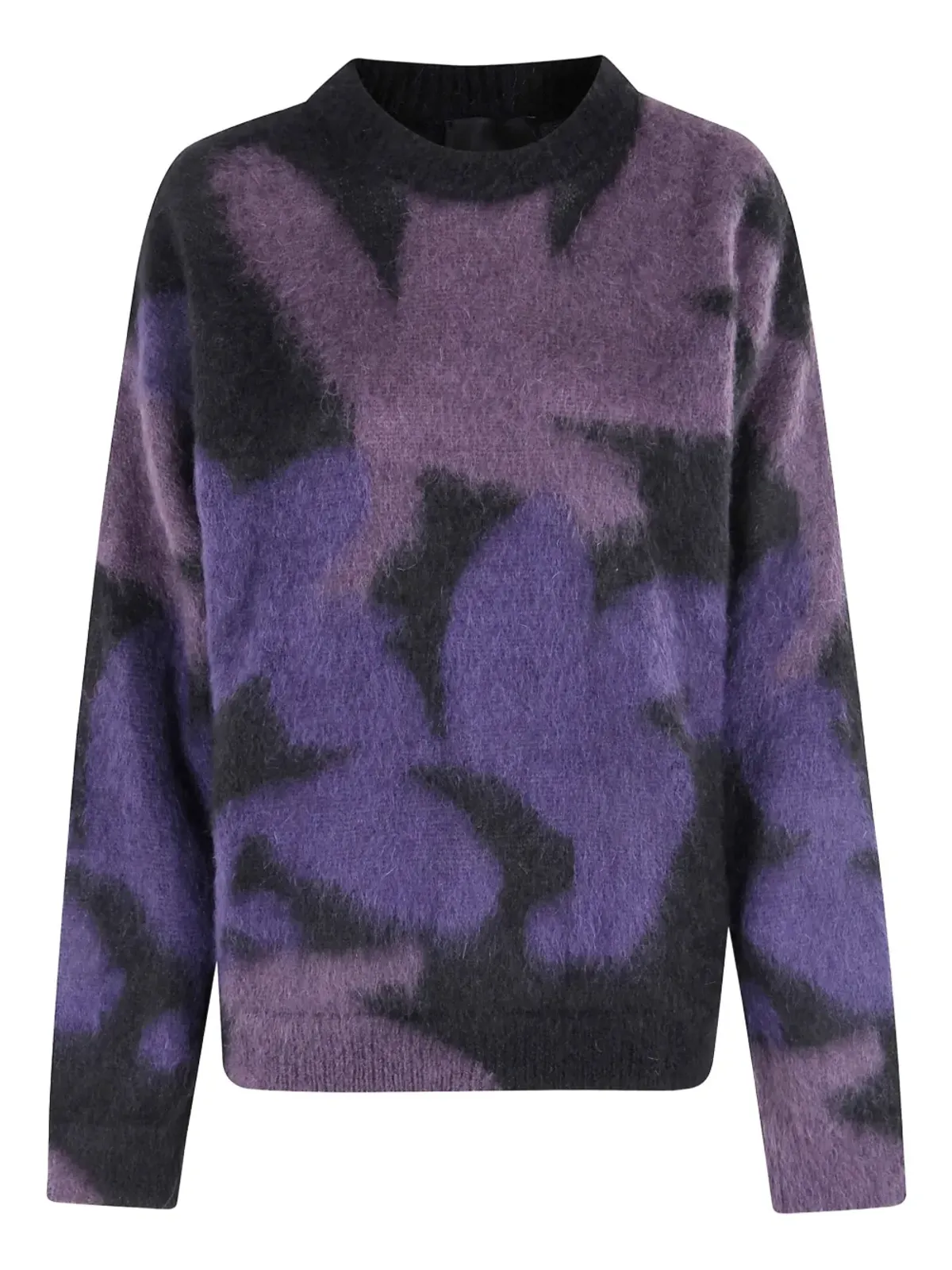 Roberto Collina パターン柄 クルーネックセーター - Purple - 画像1