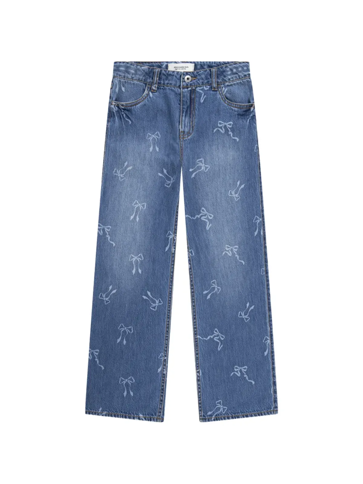 ABERCROMBIE FITCH KIDS ボウプリント ワイドレッグジーンズ - 画像1