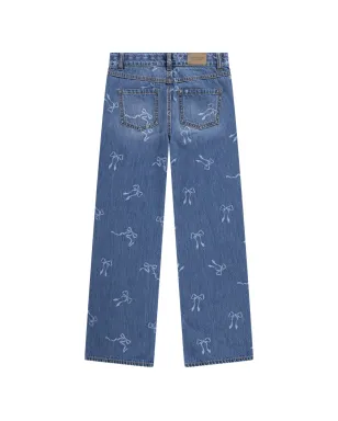 ABERCROMBIE FITCH KIDS ボウプリント ワイドレッグジーンズ - サムネイル2
