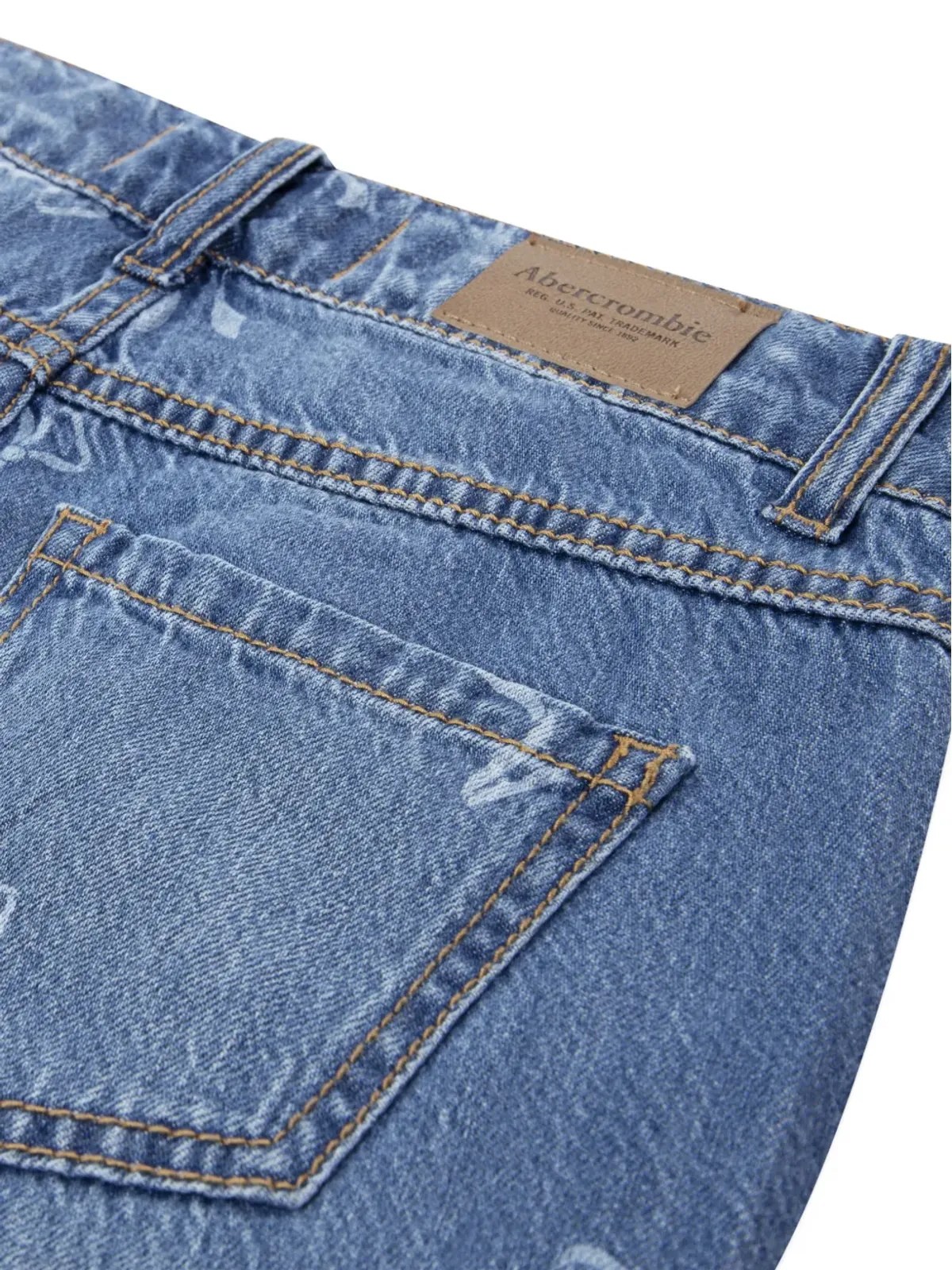 ABERCROMBIE FITCH KIDS ボウプリント ワイドレッグジーンズ - 画像3