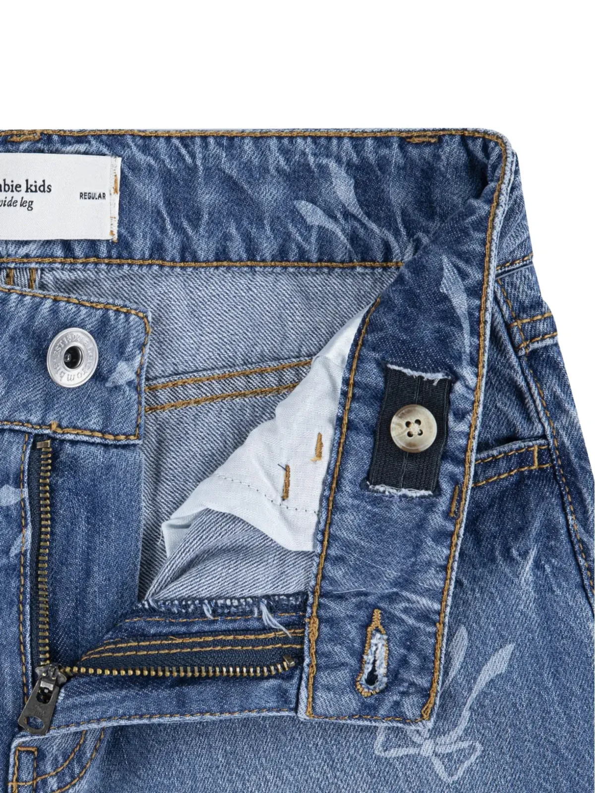 ABERCROMBIE FITCH KIDS ボウプリント ワイドレッグジーンズ - 画像4