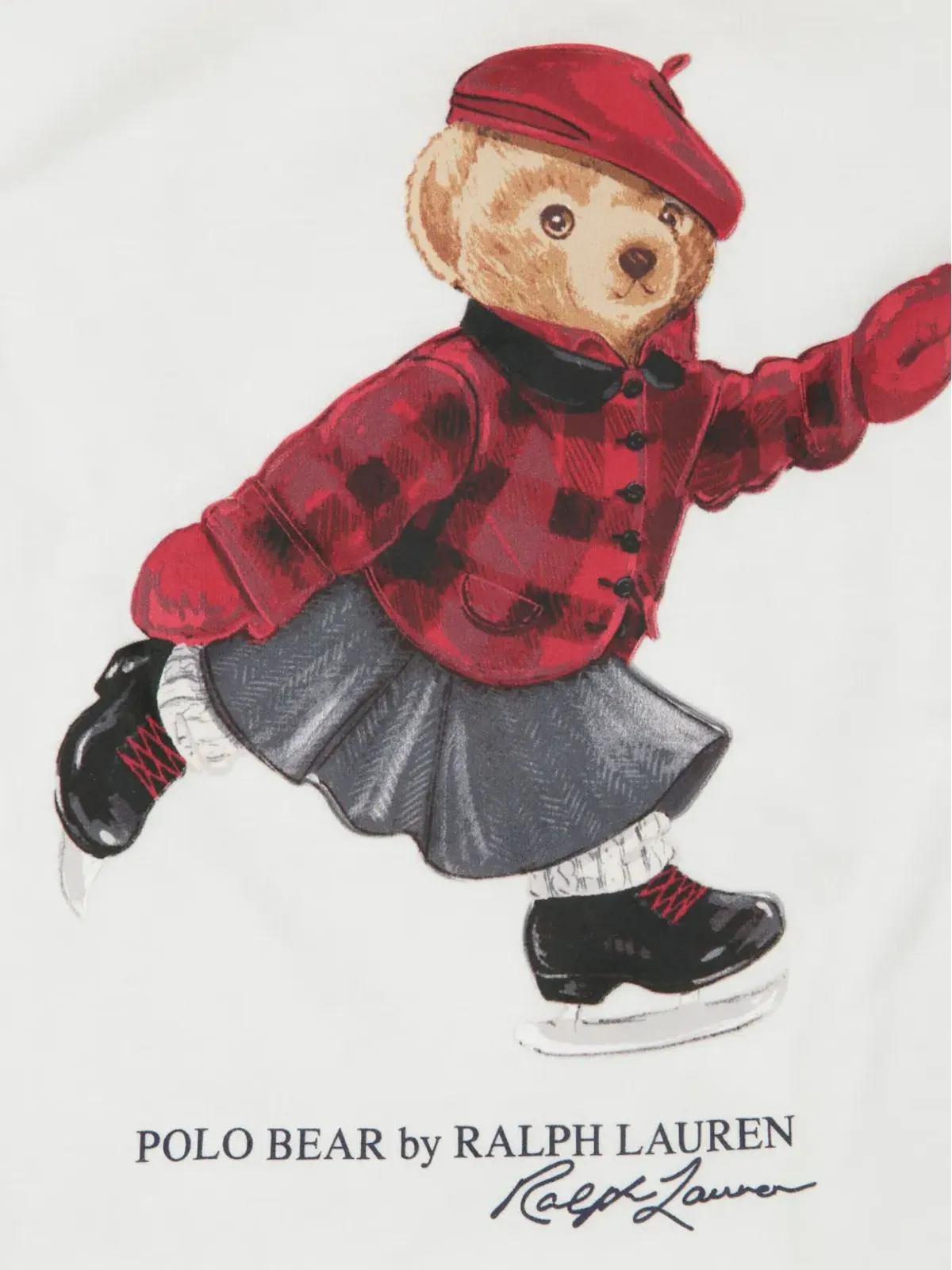 POLO RALPH LAUREN KIDS ベアプリント長袖Tシャツ - 画像3