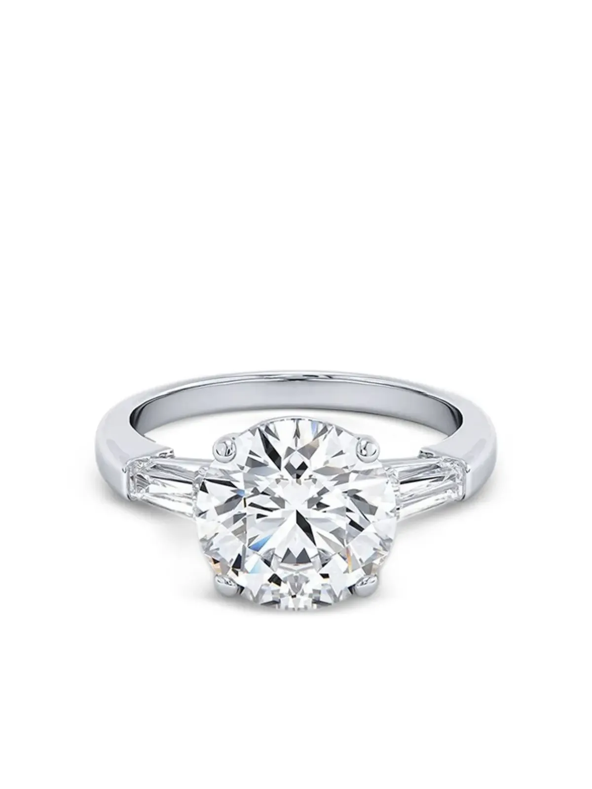 Tilla 14K white gold round diamond ring - 画像1