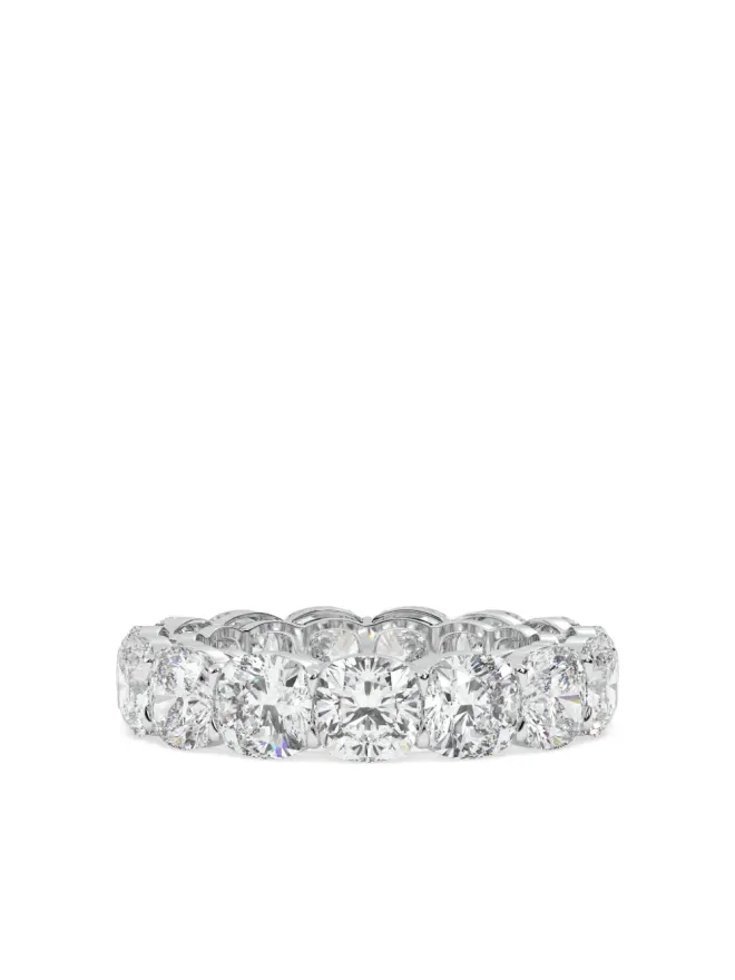 Tilla Tilla 14Kホワイトゴールド クッションカット ダイヤモンド ウェディングバンドの商品画像