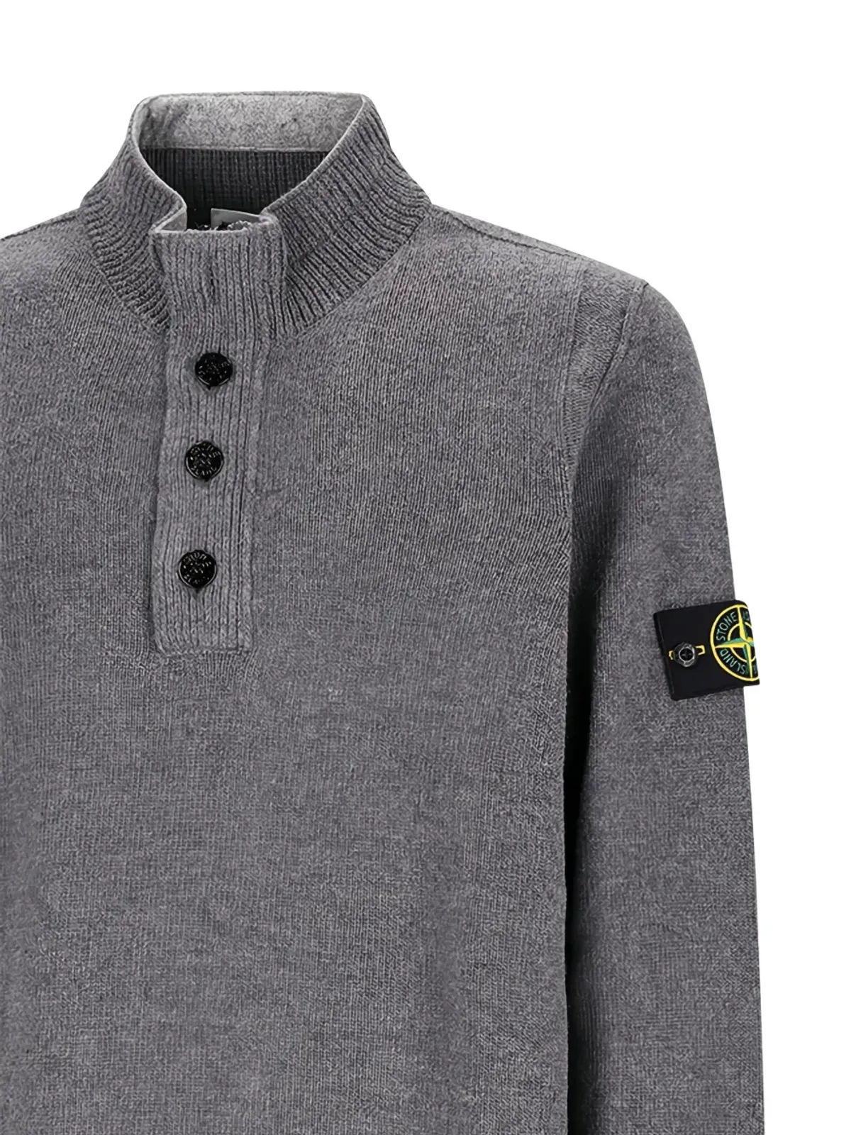 Stone Island ボタン留め長袖ポロシャツ - 画像3