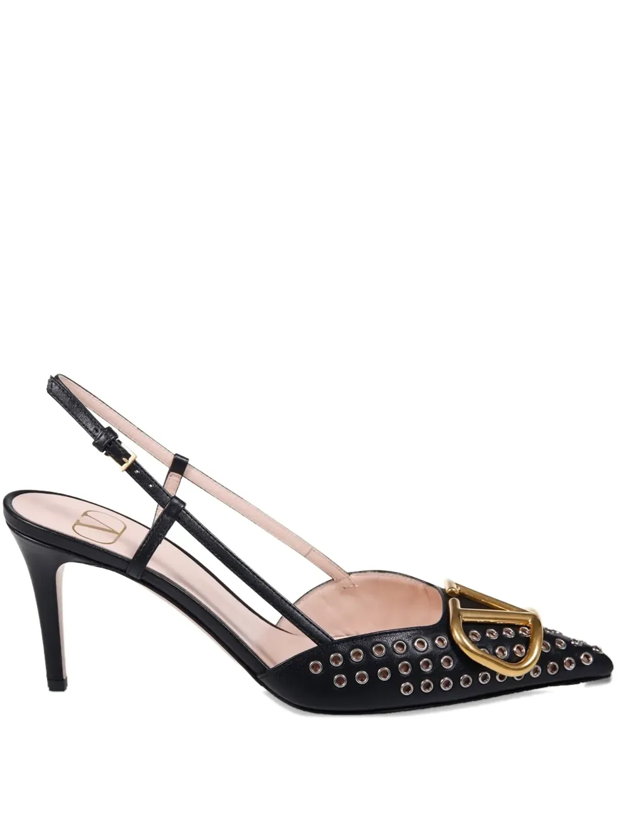 Valentino Garavani VLogoスタッズ付きパンプス - 画像1